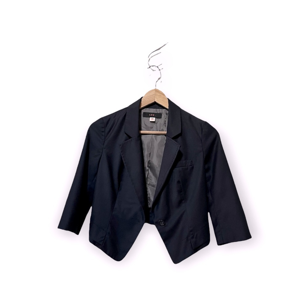 Navy Blue bolero style blazer LUX from Urban Outfitters